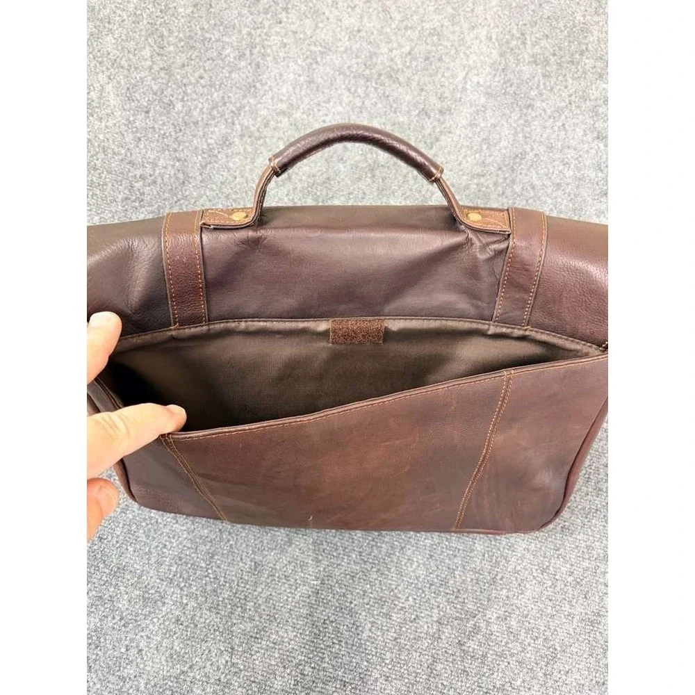 Samsonite Colombian Leather Flap-Over Messenger‎ Bag, Brown